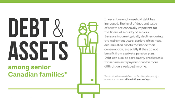 Debt to asset ratio seniors canada infographic