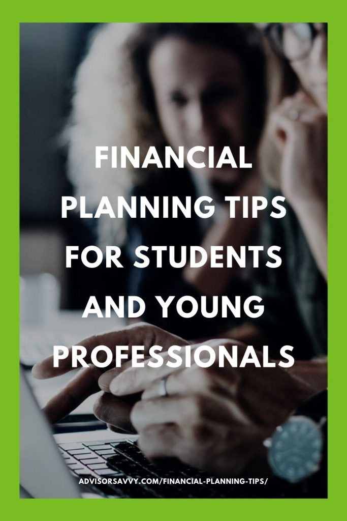 Financial Planning Tips Student Young Professionals