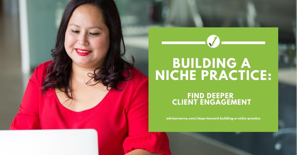 Building a niche practice financial advisors