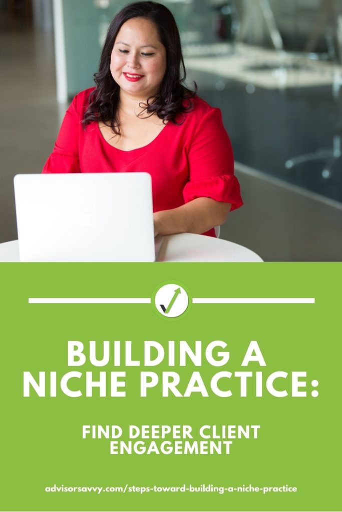 Building a niche practice financial advisors 