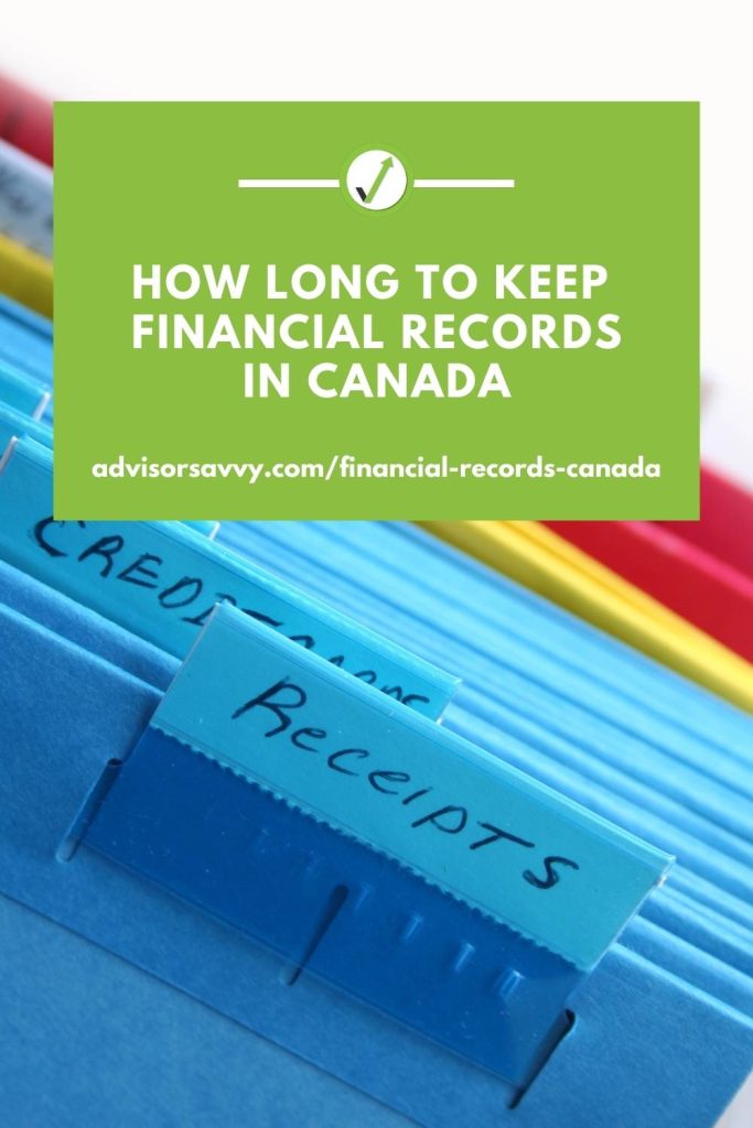 How long to keep financial records in Canada