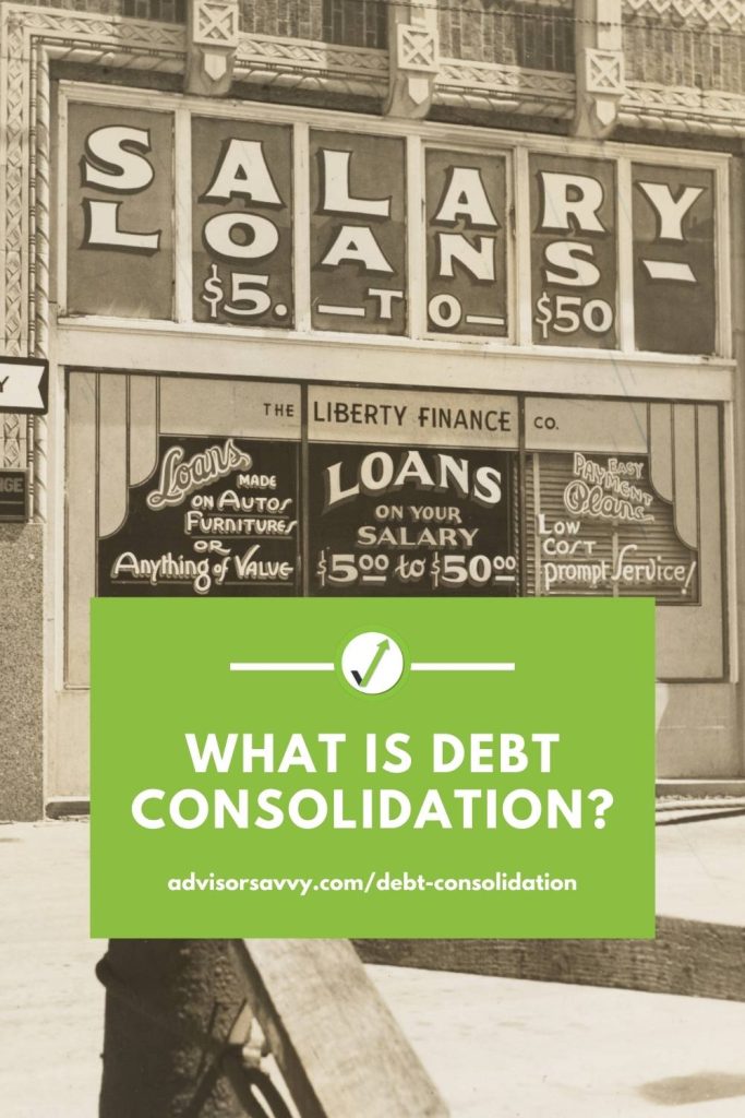 What is debt consolidation?