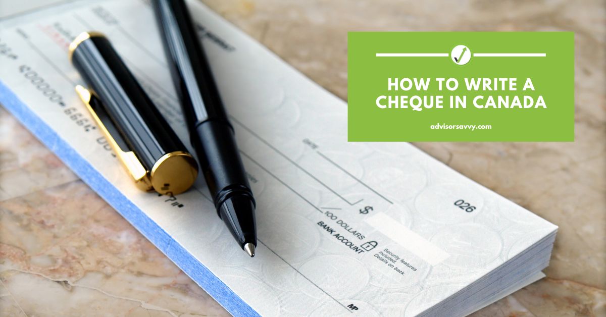 How to Write a Cheque Canada