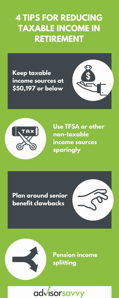 6 tips reducing tax retirement infographic