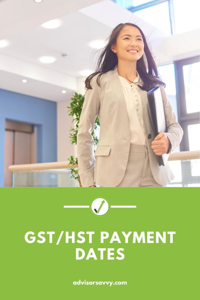 GSTHST Payment Dates
