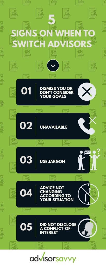 5 signs change advisor infographic