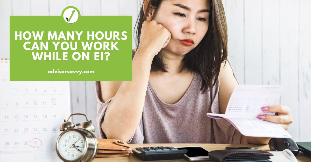 How many hours can you work while on EI