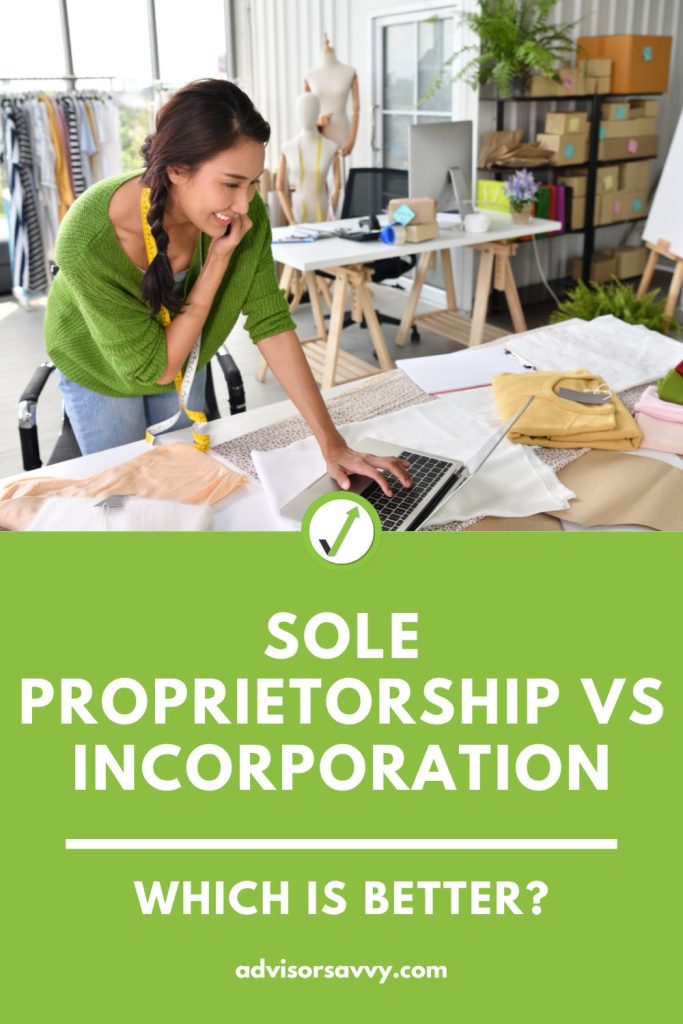 Sole Proprietorship vs Incorporation