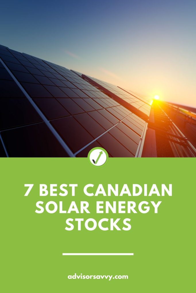 Canadian solar energy stocks