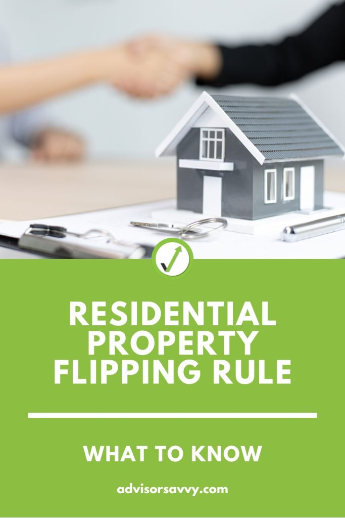Residential Property Flipping Rule